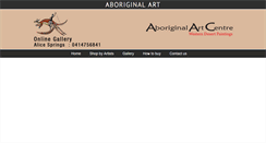 Desktop Screenshot of aboriginalartcentre.com.au