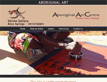 Tablet Screenshot of aboriginalartcentre.com.au
